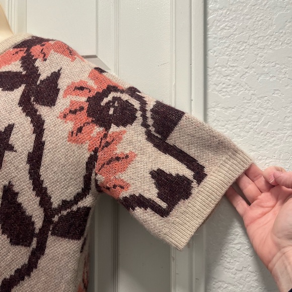 Scotch & Soda Starwatcher Jacquard Sunflower Short Sleeve Sweater - Small- EUC - Picture 6 of 11